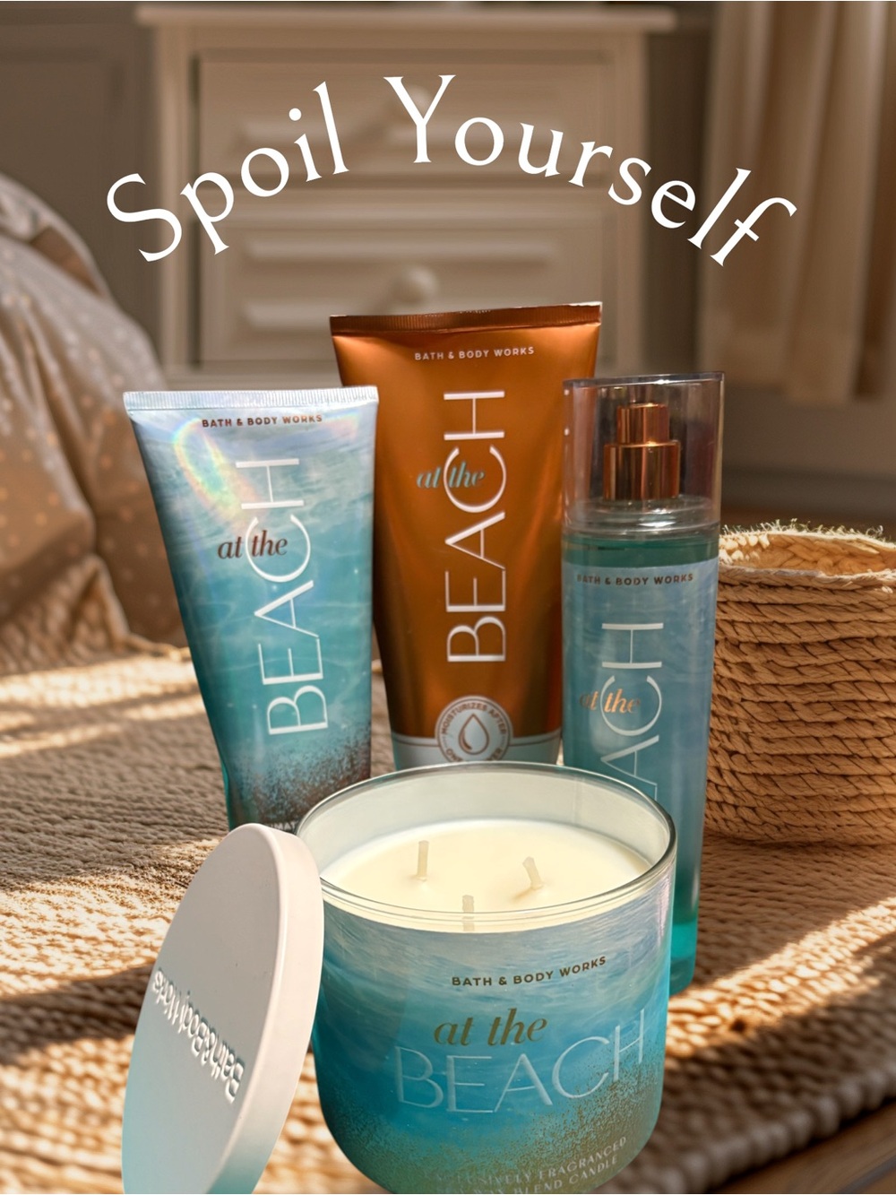 Bath & Body Works At The Beach Collection - Blue & Copper Accents